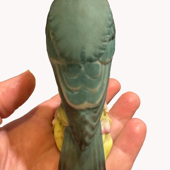 Blue Bird Floral Salt Shaker Made in Japan Sculpture Blue Pink Green Yellow - Picture 6 of 15